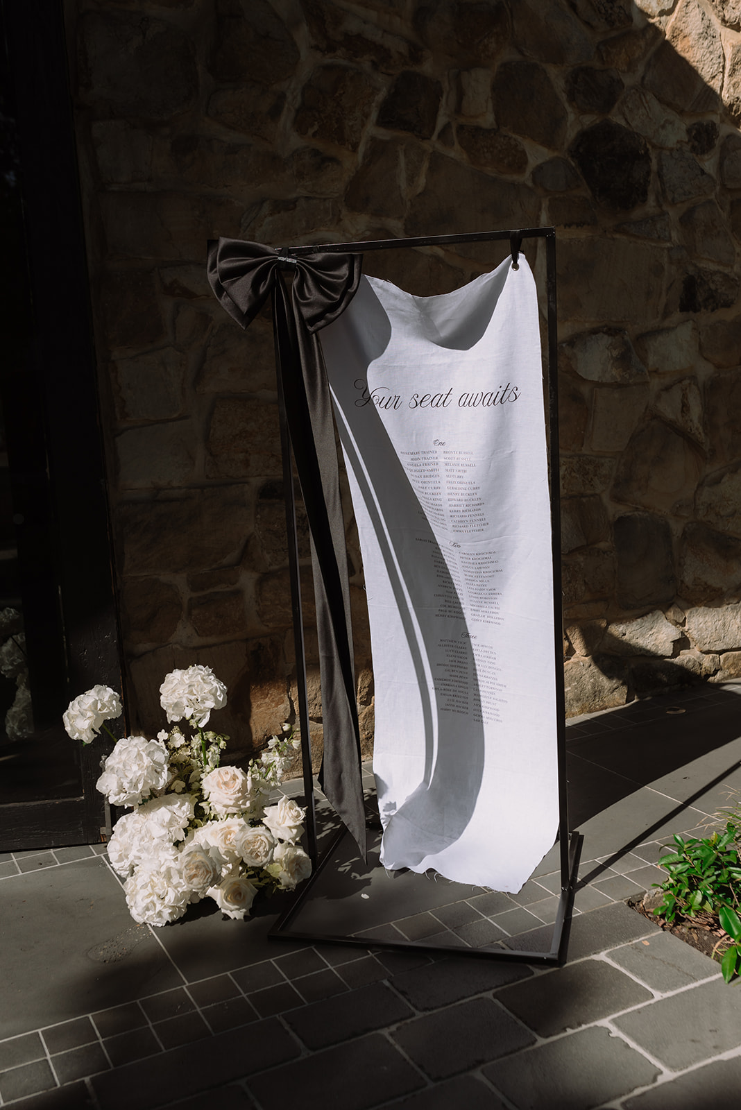 Fabric Linen Sign